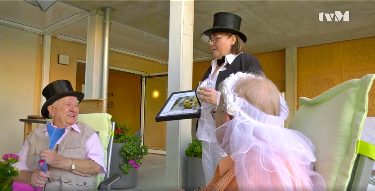 Polterhochzeit mit 90 Jahren im Fellbacher Bogen
